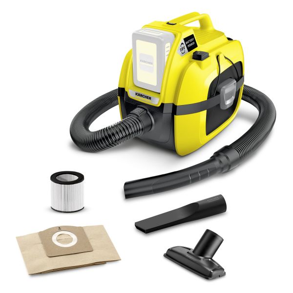 Пылесос Karcher WD 1 Compact Battery желтый/черный